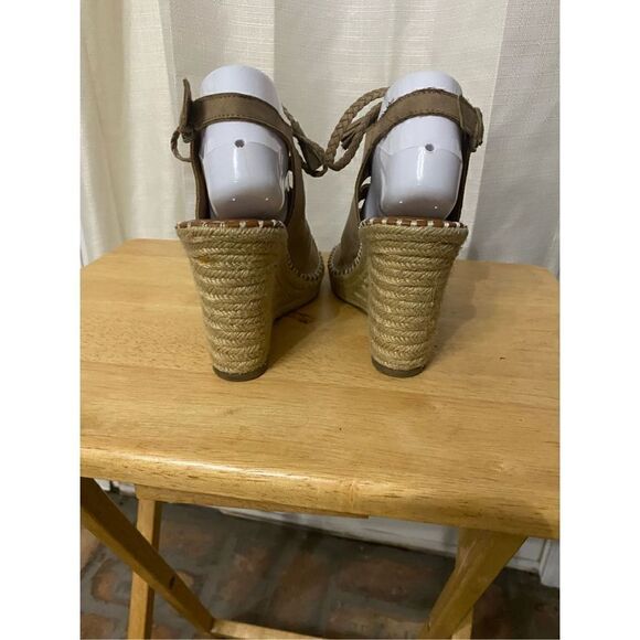 SO suede wedge lace up sandals size 10 - Picture 7 of 9